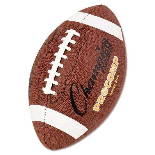 Champion Sports Pro Composite Football, Junior Size, Brown